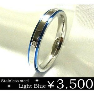 【年始セール】ステンレスブルーリング スチール ジルコニア ステンレスアクセサリー grs8147blu