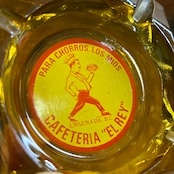 Vintage CAFETERIA EL REY ENSENADA アドバタイジング ガラス灰皿 MEXICO