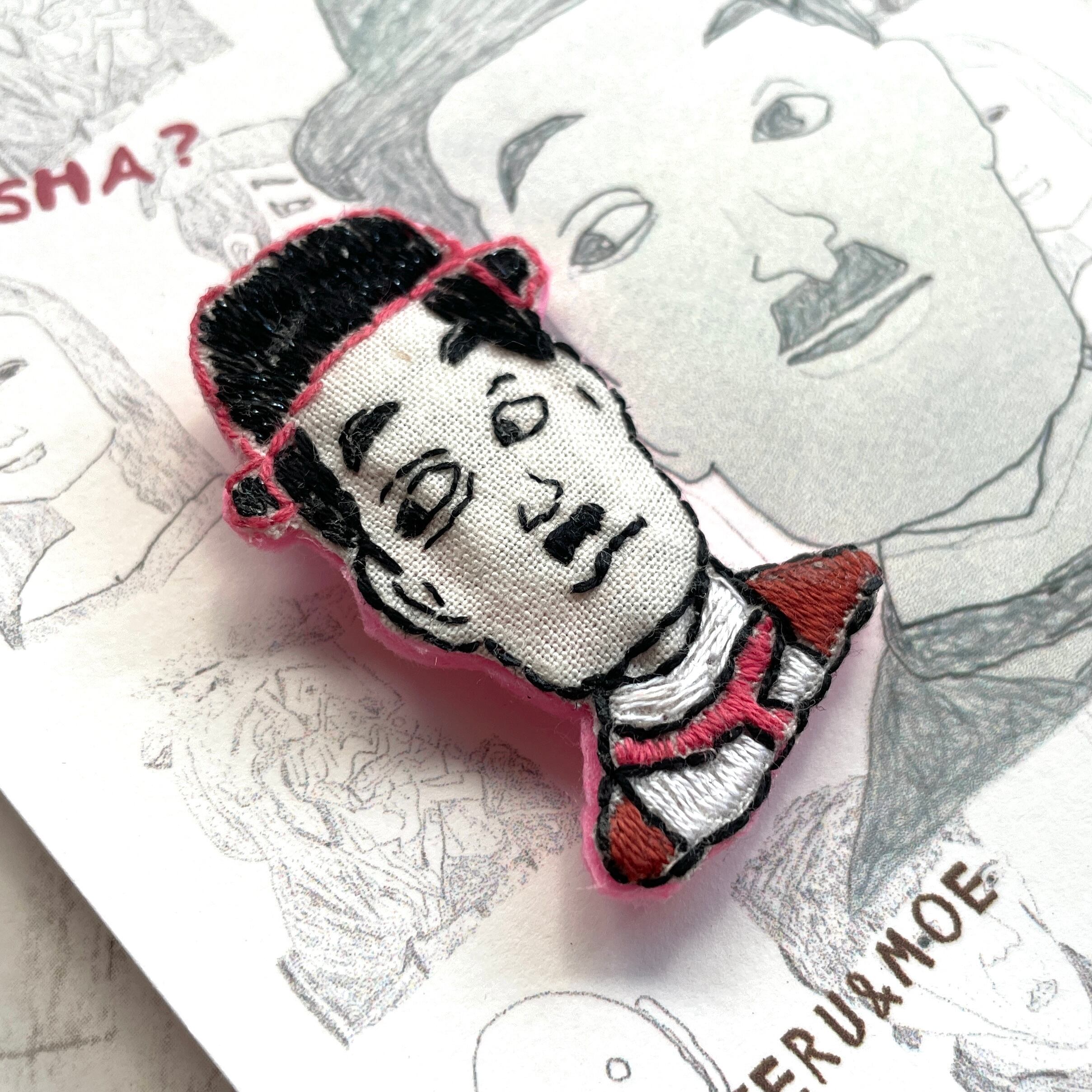 名作ブローチ＜チャップリン＞ | Atelier Fucca アトリエ福花