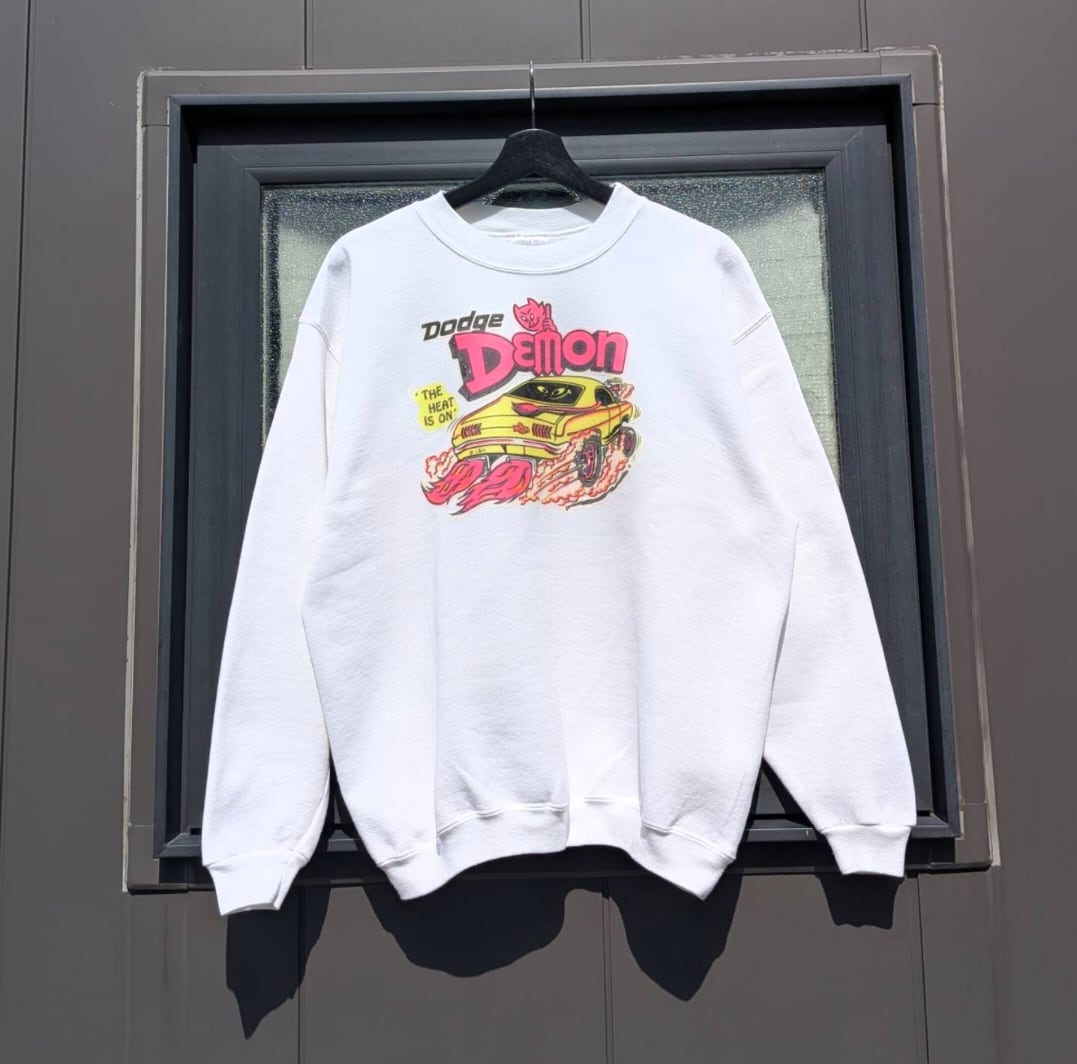 90s dodge demon car print sweat 小岩店
