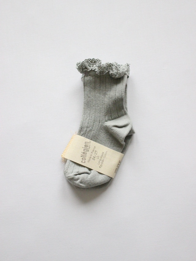 collegien  LACE TRIM SHORT SOCKS   Aigue Marine