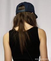 【YUPOONG】COOLAスカルエンブロイダリーCAP（BLACK×WHITE）　CQ-44501