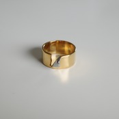 stainless wide ring SR247