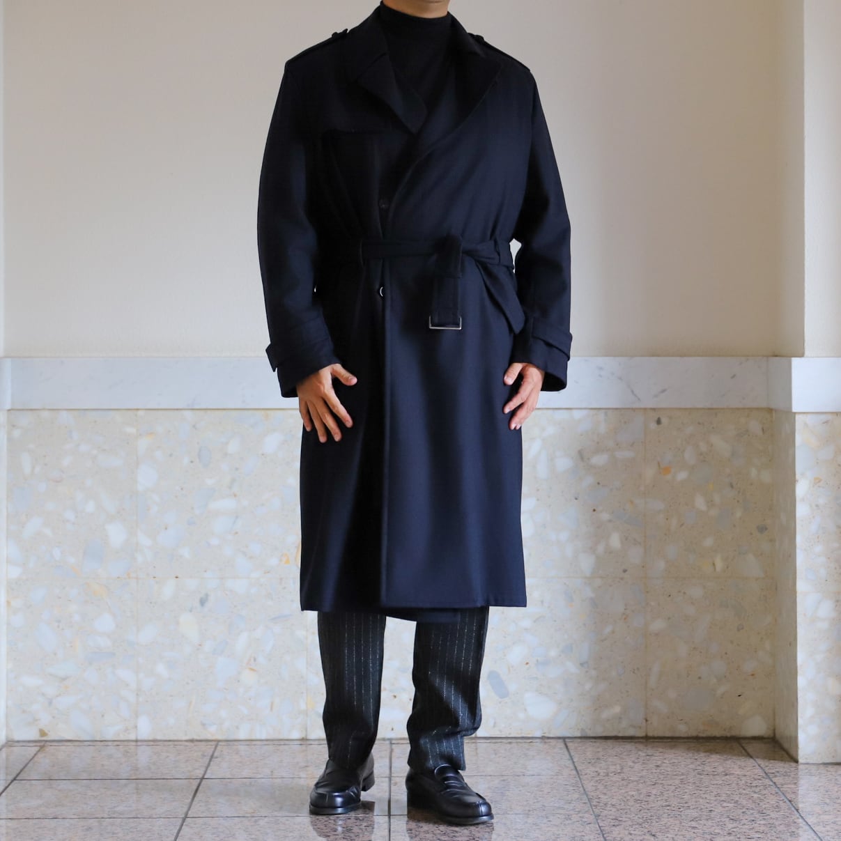 未使用】JIL SANDER Special wool trench coat made in Italy Size50