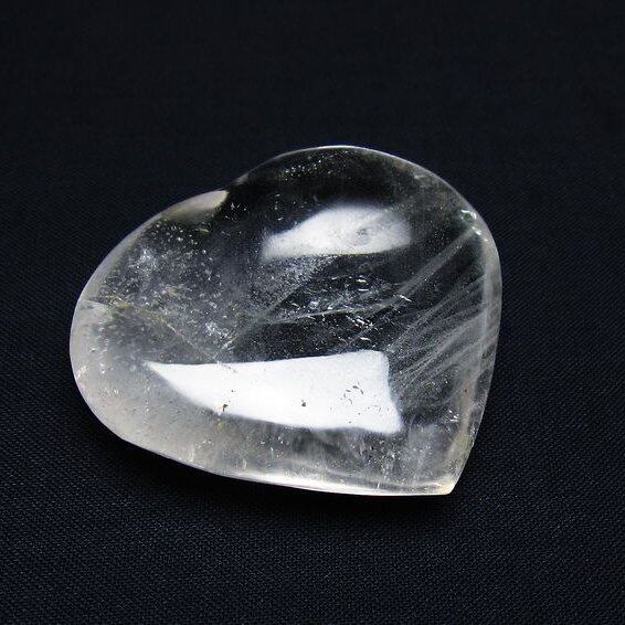 水晶 ハート置物 一点物 145-1458
