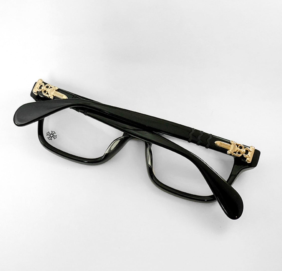 CHROME HEARTS クロムハーツ ダガー アイウェア 眼鏡 TESTERICAL BK ...