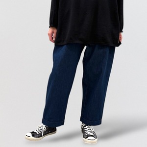 pas a pas 裏フリースデニムパンツ