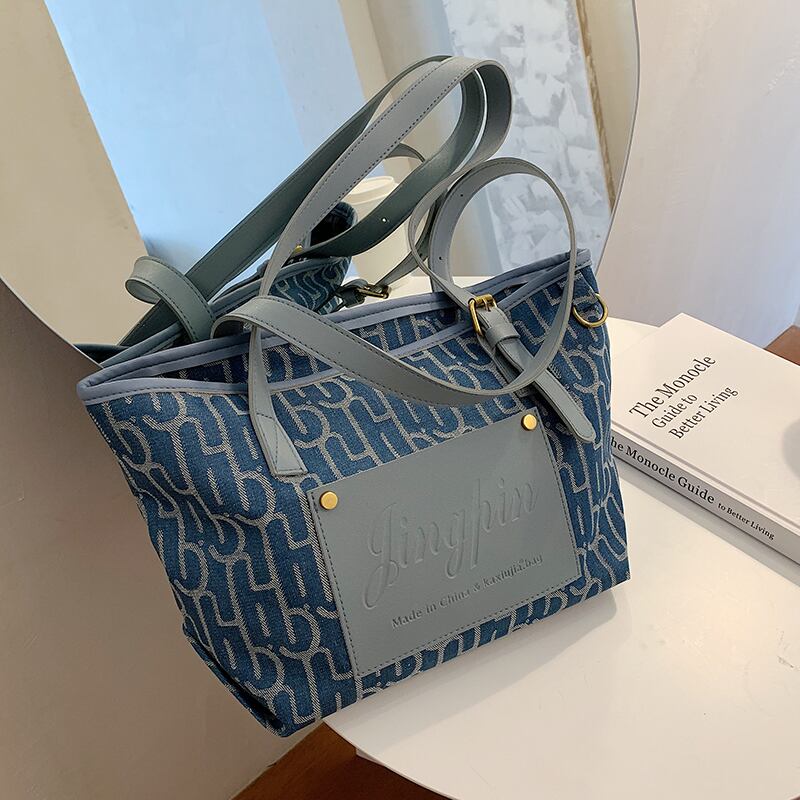 大容量バッグレディース2020ニューウェーブサマーファッションワイルドショルダーバッグインネットレッドカジュアルトートバッグ Tiancai_Wing_Bag3513860