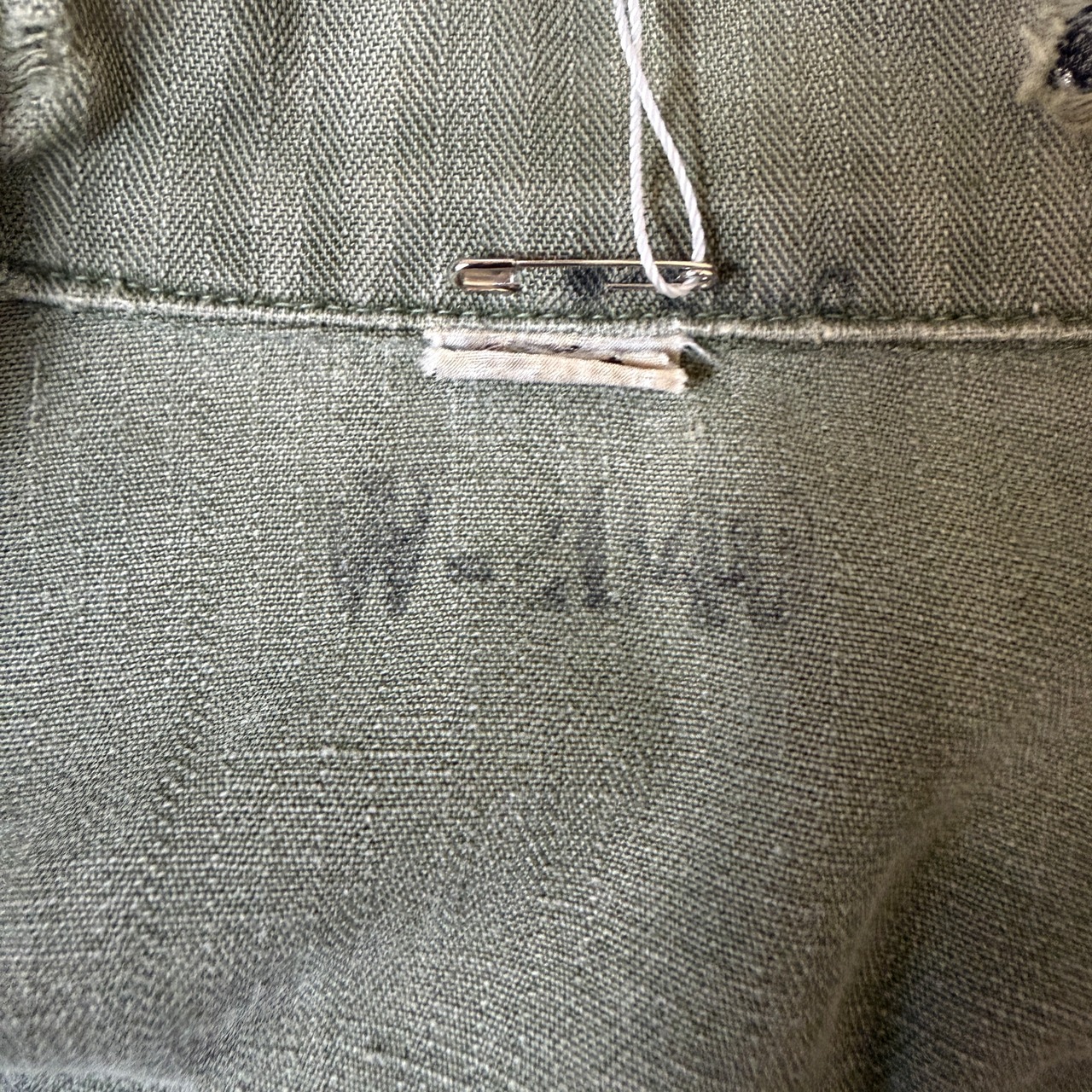 40's M-43 HBT Shirt Jacket US-ARMY 40年代 アメリカ軍 ヘリンボーン シャツ ジャケット ミリタリー ヴィンテージ ビンテージ  TT2026-0034 - 10