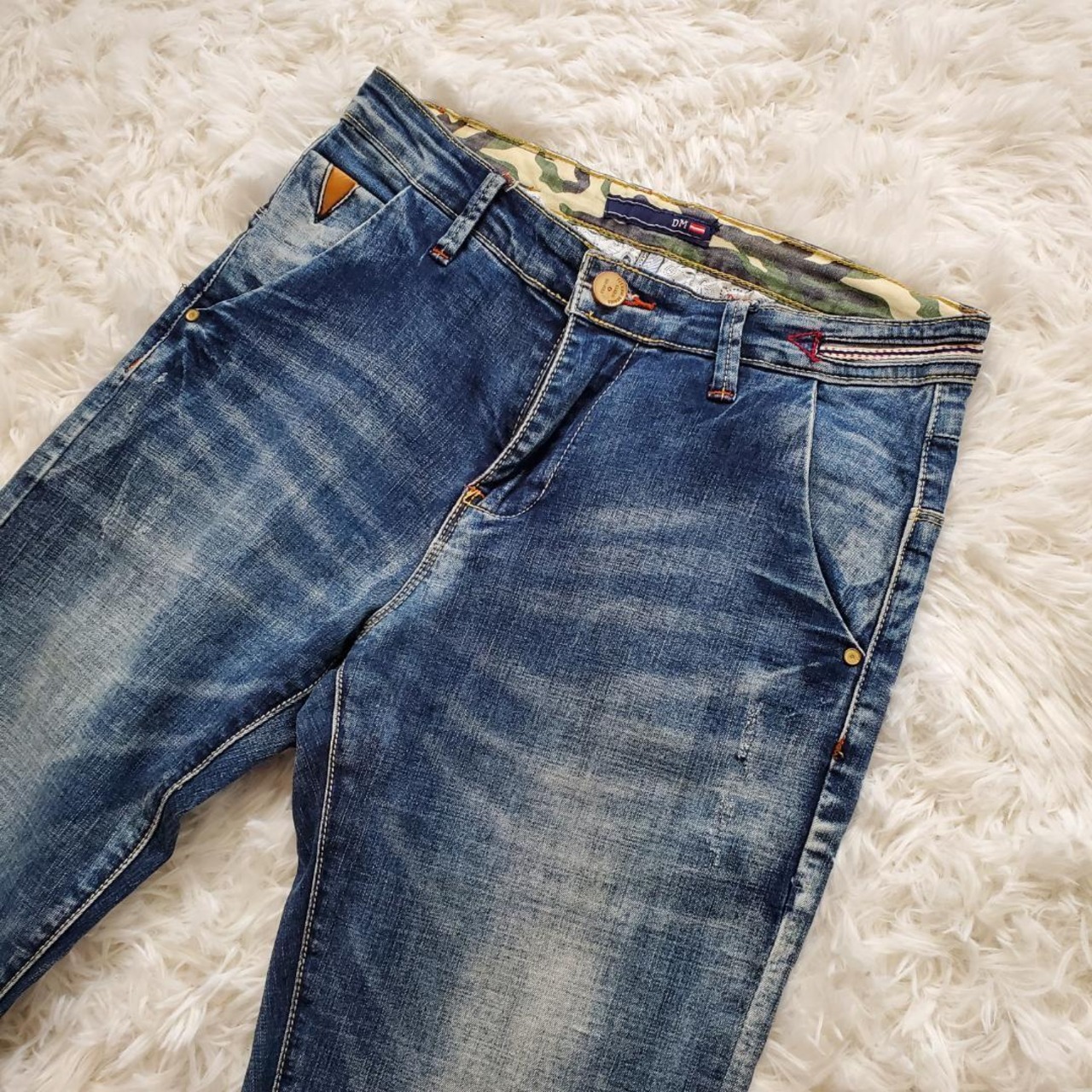 【USED】DM　ZHICHUN　デニム　ジーパン　おしゃれパンツビンテージ