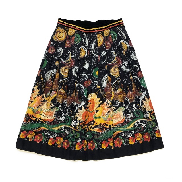 Artistic Print Skirt