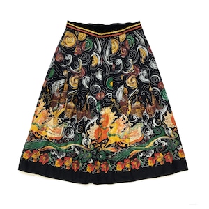 Artistic Print Skirt