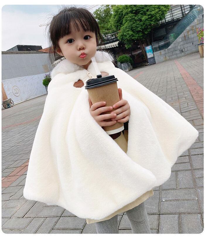 ポンチョ 子供 コート ケープ キッズ ポンチョ キッズ もこもこ 防寒