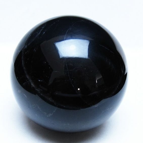 1.3Kg モリオン 黒水晶 丸玉 96mm スフィア 一点物 151-9372