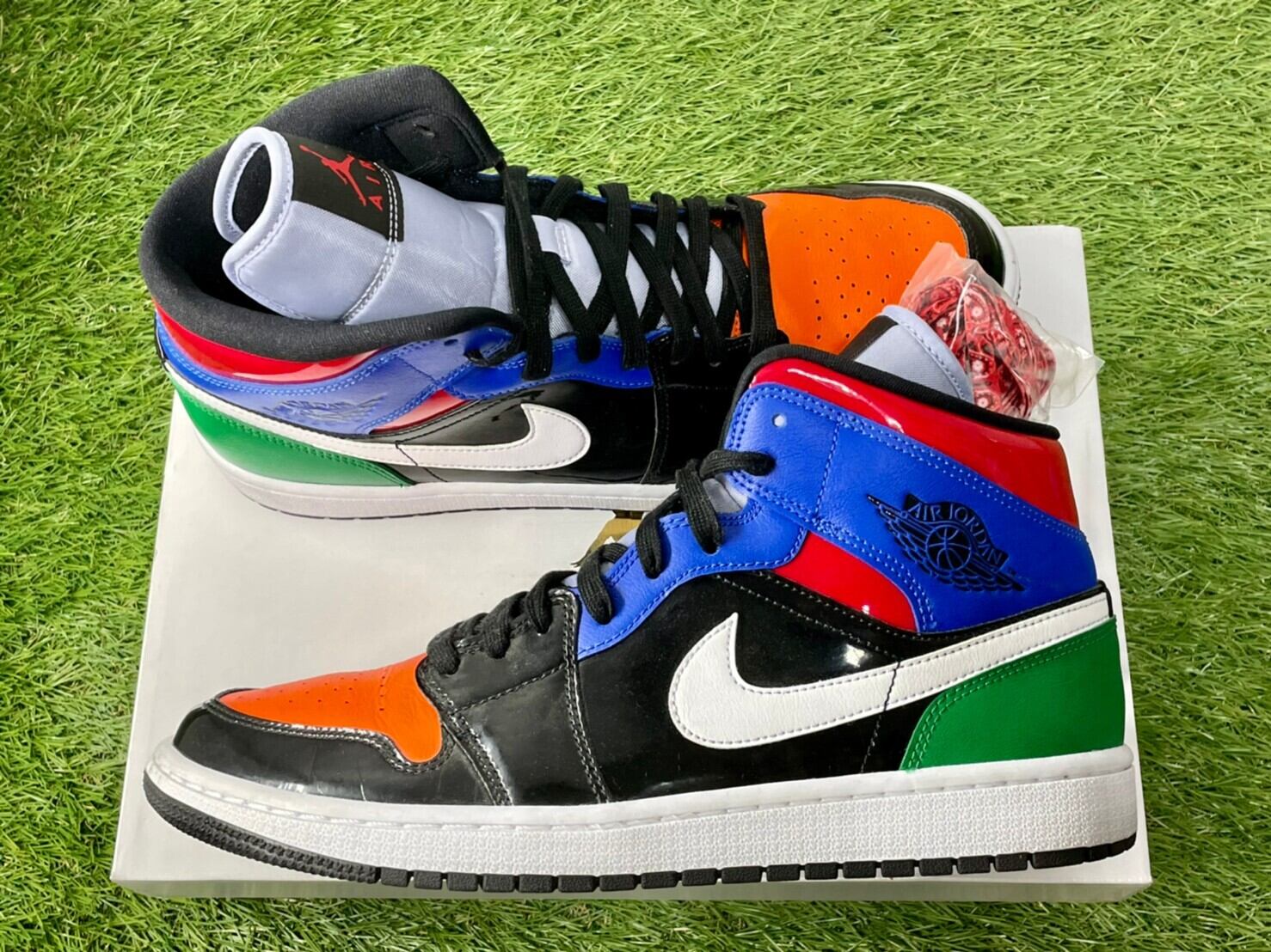 NIKE WMNS AIR JORDAN 1 MID SE PATENT BLEND 29cm CV5276-001 1232 