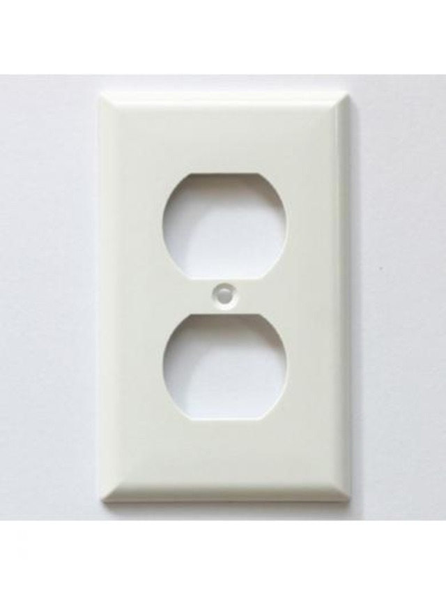 プラスチックデコレーター2口 スイッチプレート