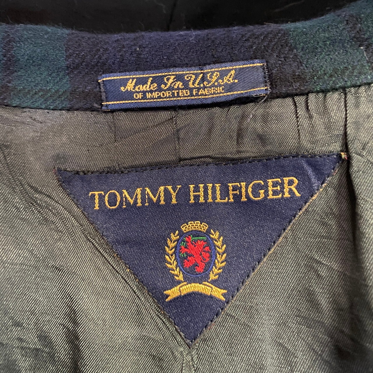 80年代 USA製 TOMMY HILFIGER トミーヒルフィガー テーラード 
