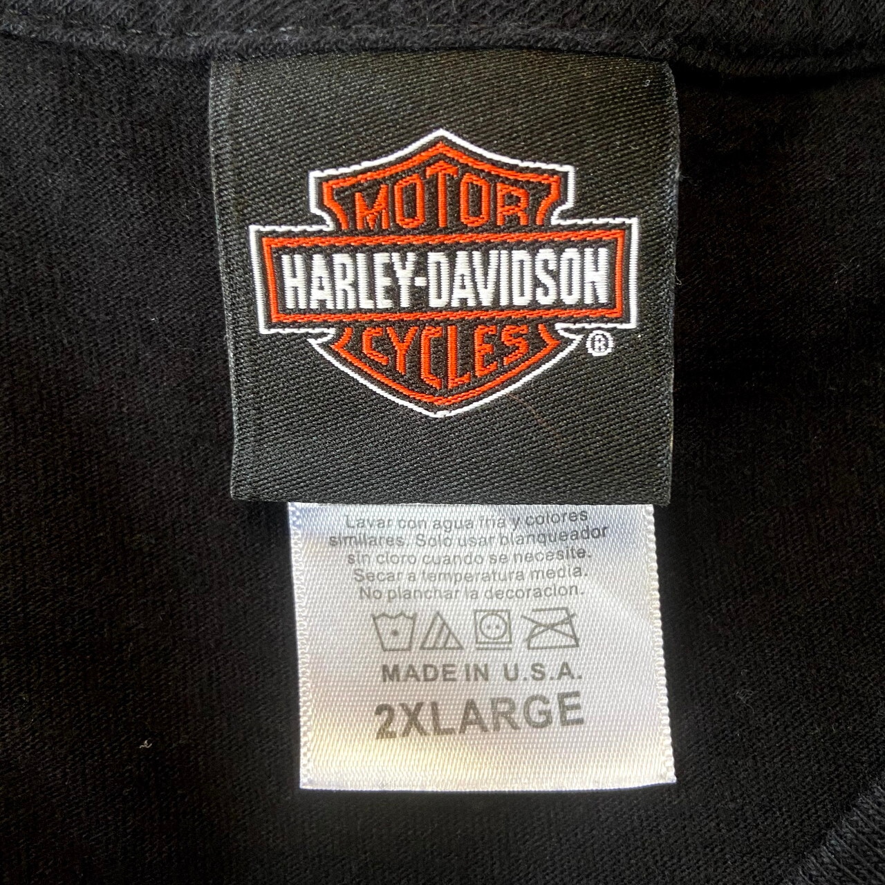 ビッグサイズ USA製 Harley-Davidson ハーレーダビッドソン バック 