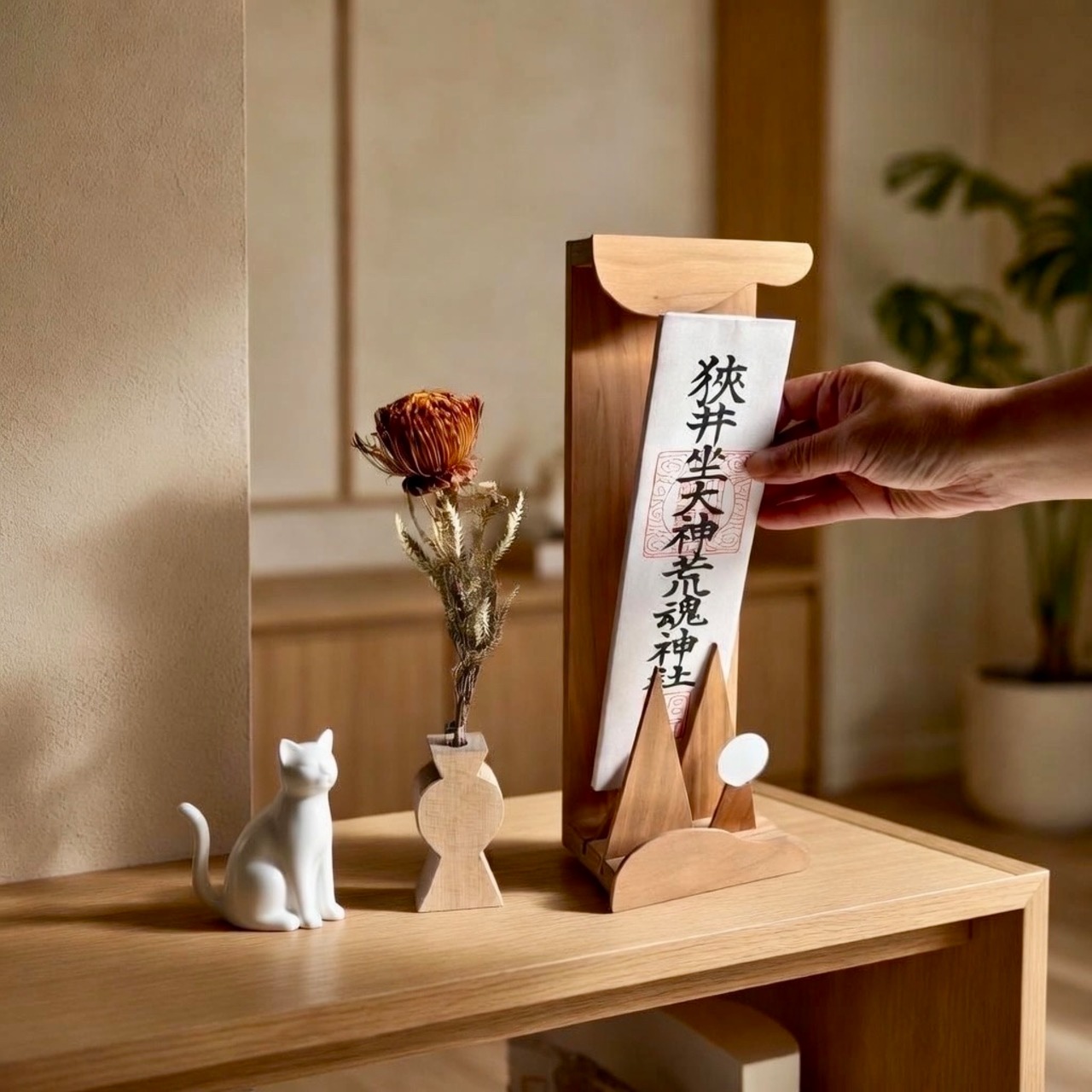 お札立て　OFUDA STAND(S) 雲と山と光る太陽