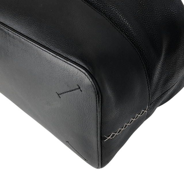 LOEWE ロエベ ショルダーバッグ ブラック アナグラム レザー 巾着 vintage ヴィンテージ オールド kwnn6u