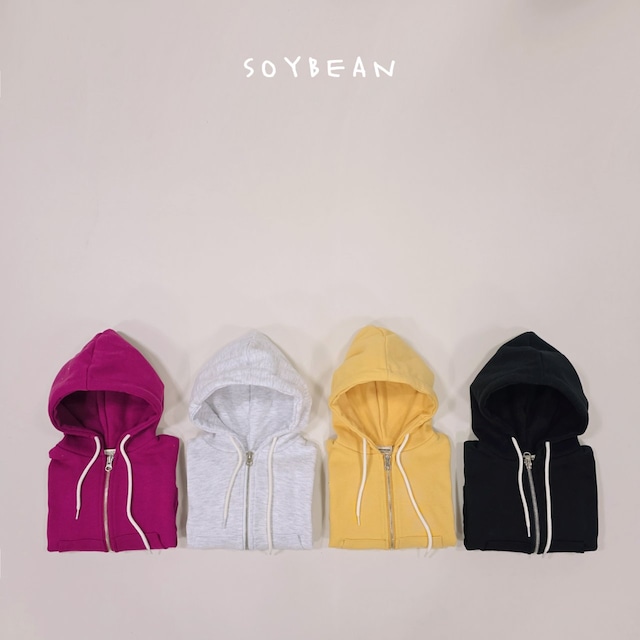 【取寄】soybean|loose fit hood zip-up|ルーズフィットフードジップアップ|XS-JM|kids&jr|26 spring