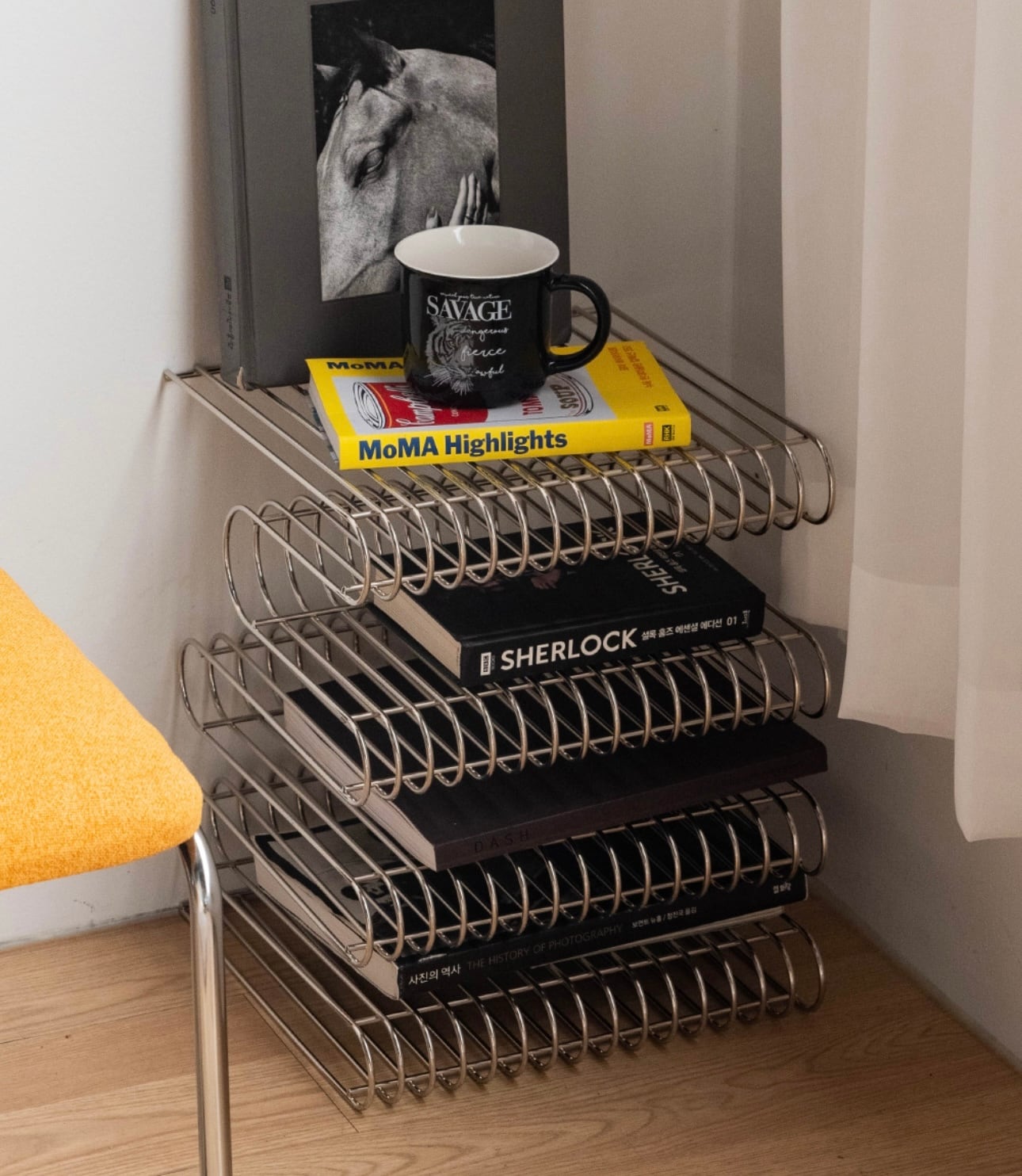 wire magazine rack / ワイヤー マガジンラック LP スタンド サイド