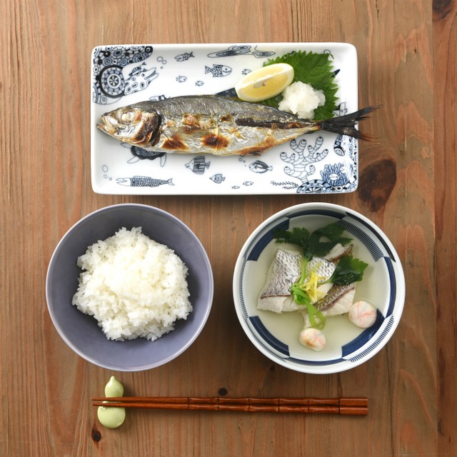 【natural69】【波佐見焼】【cocomarine】【長角皿】 焼皿 長方形 焼き皿 長皿 ナチュラルロック ココマリン プレート Hasami ware rectangle plate