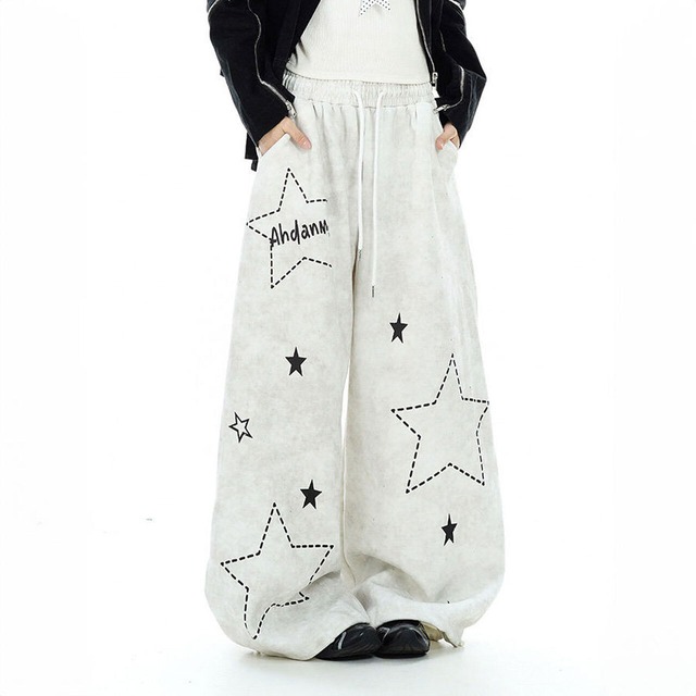 ダッシュラインスターミックススウェットパンツ 2col   R02862
