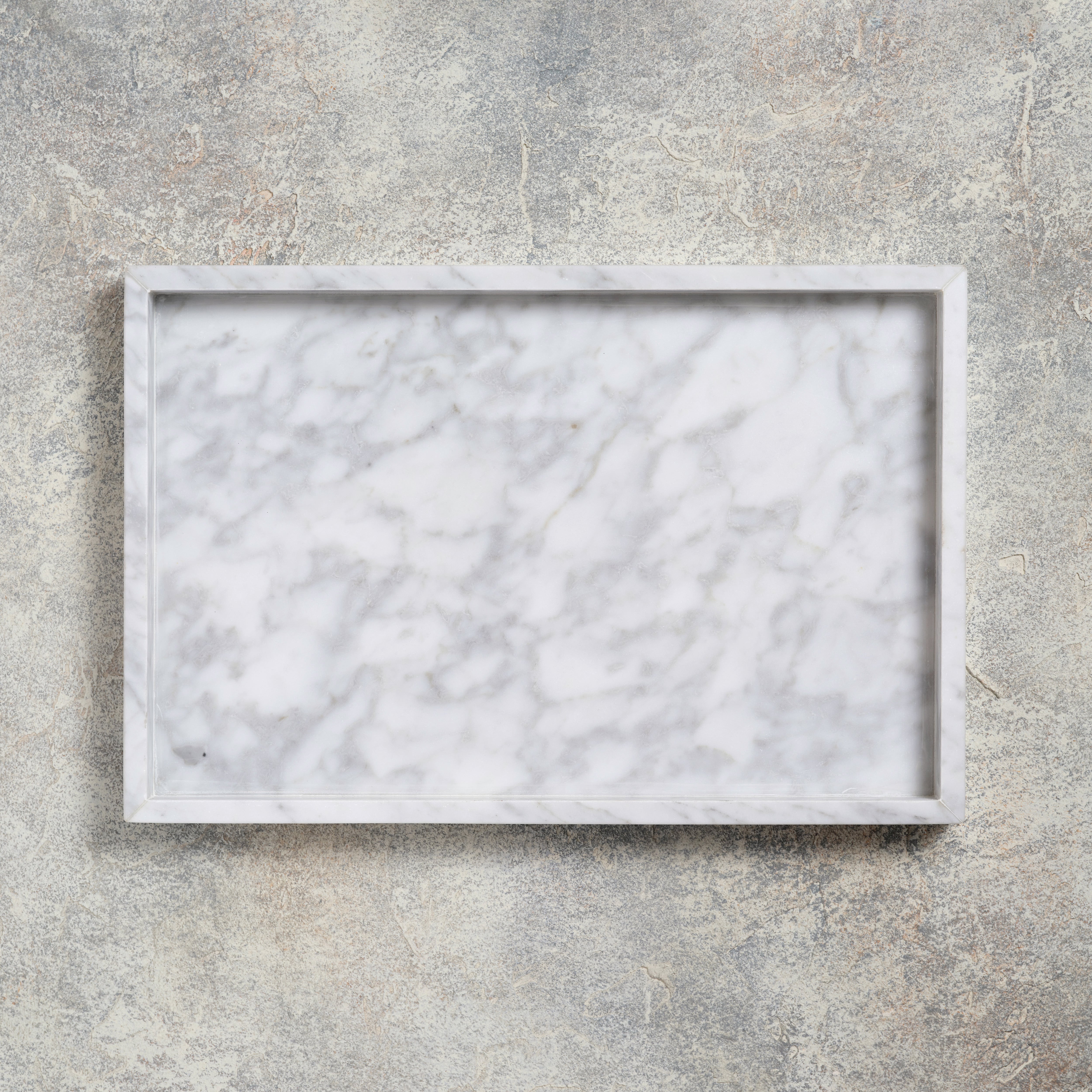 MARBLE TRAY - Bianco Carrara × Large | TOME HOME