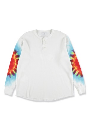 TIE-DIE HENREY NECK THERMAL WHITE