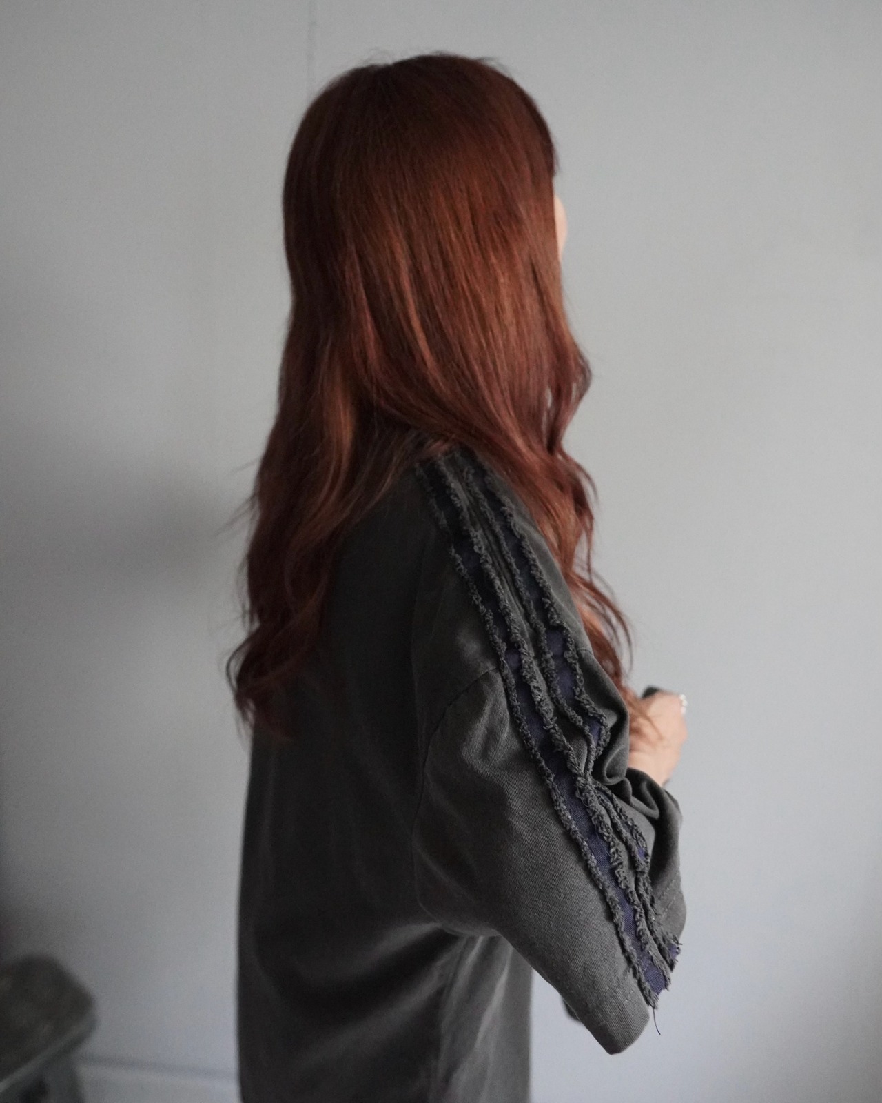 【unused.lab】Sideline denim patch CS/Navy