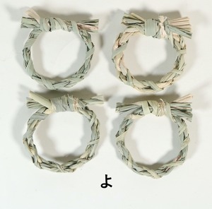 真菰しめ縄丸型｜飾り・埋める用