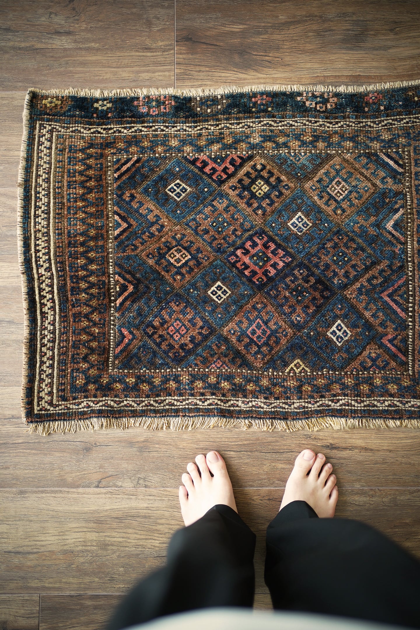 611】Antique Jaff kurd Bagface rug 1900's - 1920's | ヴィンテージ