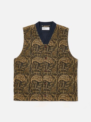 【Universal Works.】Brixton Waistcoat / Navy Paisley Cord ユニバーサルワークス