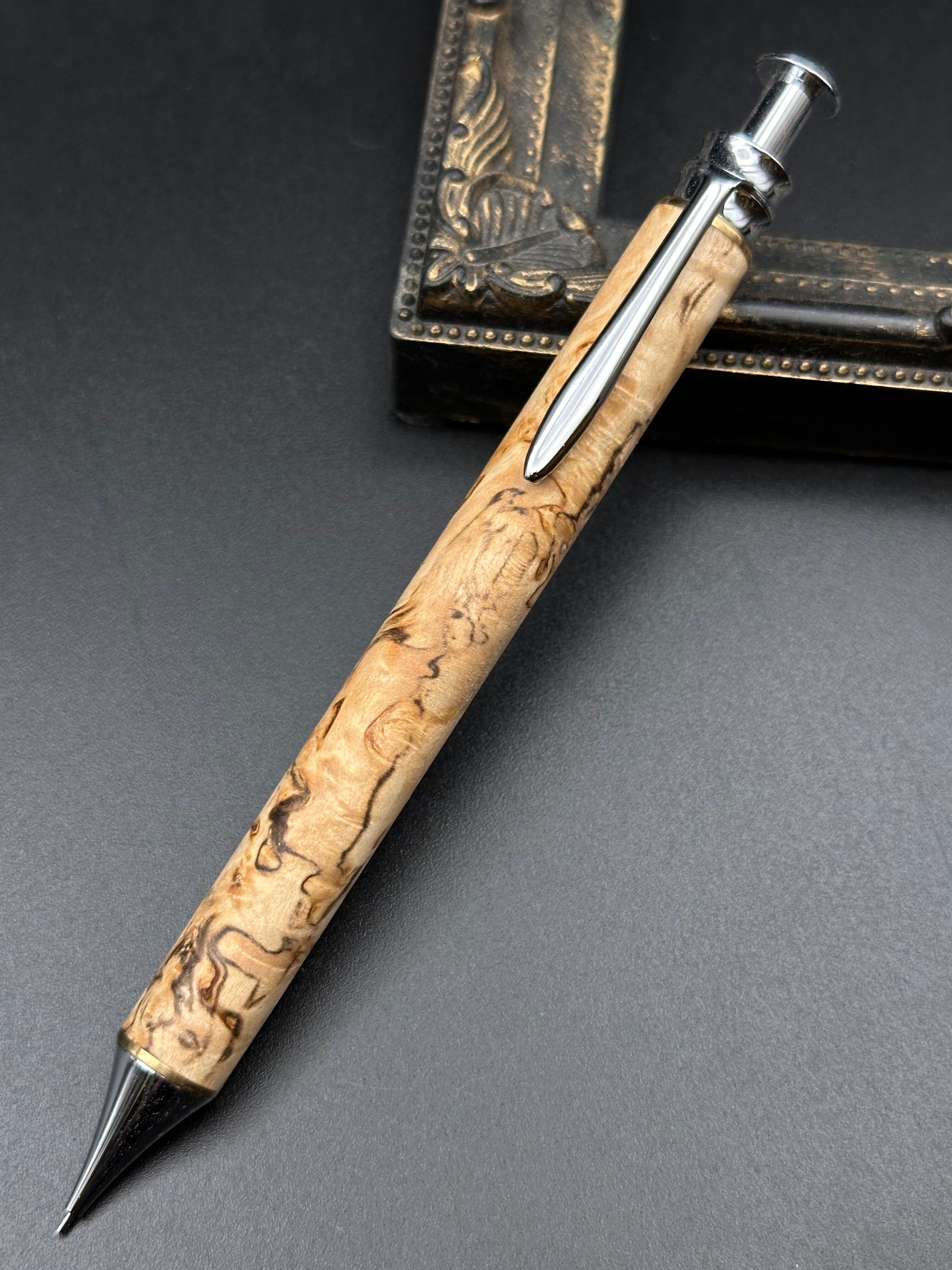 Flamberg　ローズウッドバール　サンピューラ　メタルラミネートグリップ ローズウッドバール×メタルラミネート梨地※おまけ付き/木軸カスタム