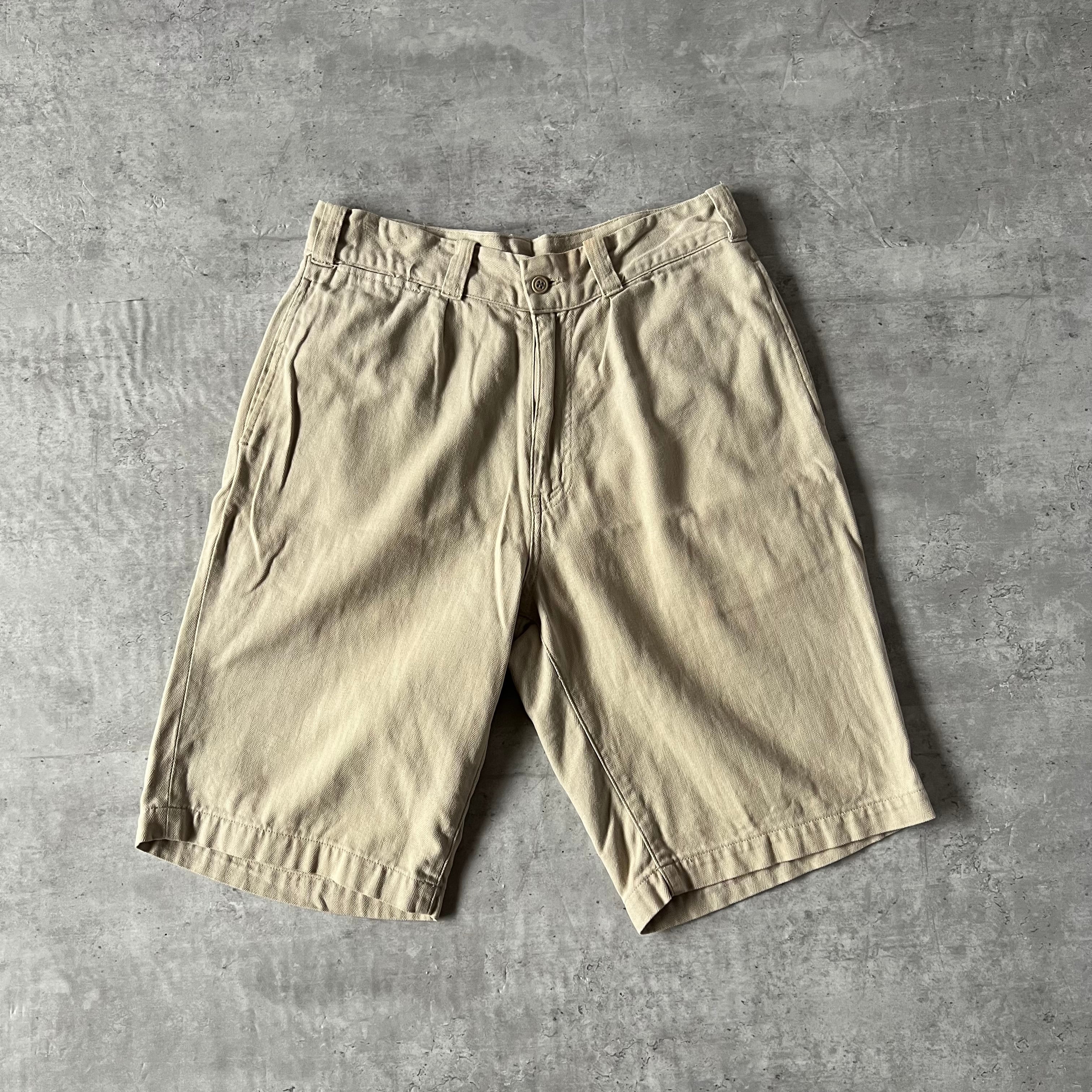 90s 初期 “good enough” Herringbone pattern shorts 90年代