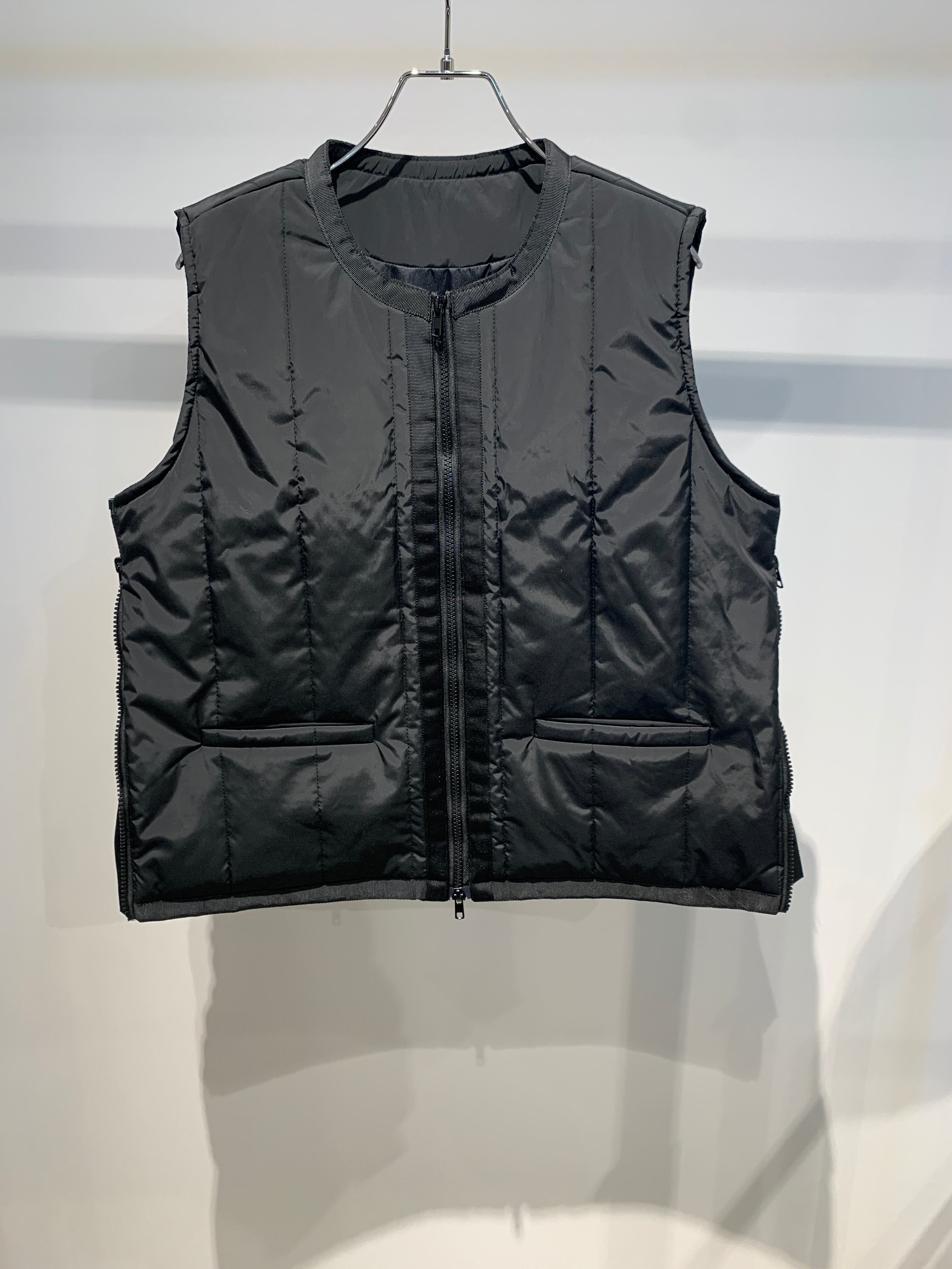 padding frill 2way short vest