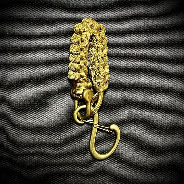 RL Hanger Hook（Wide type）：国産ナイロン製ロープ＆真鍮カラビナ（幅：20mm）