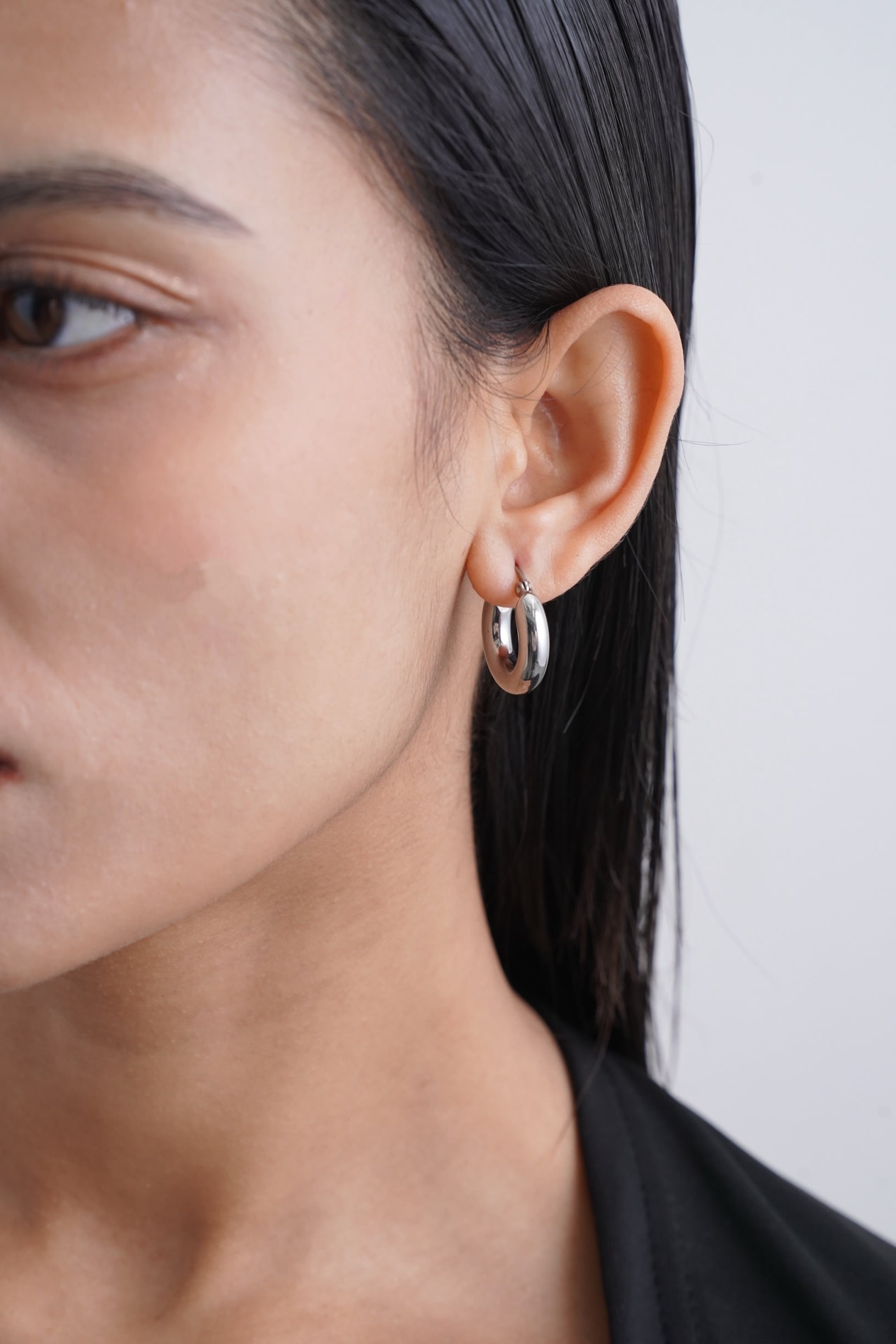 316L Hagi Hoop pierce［silver］#p103 | namuel