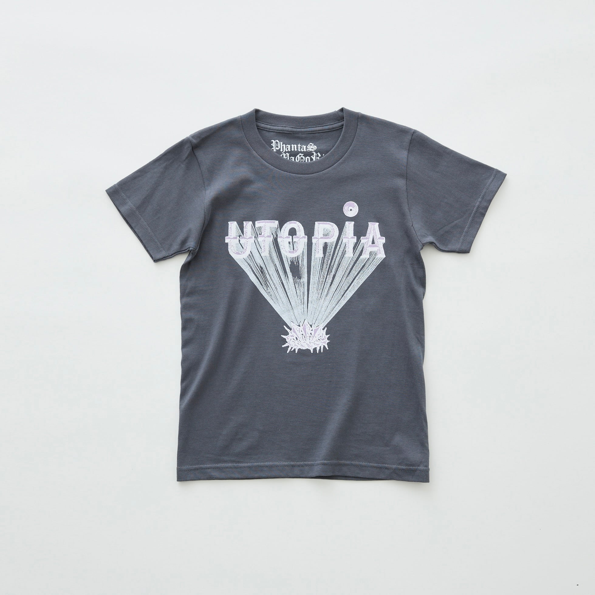 予約商品《eLfinFolk 2026SS》UTOPIA Tee / gray / XS (Kids)