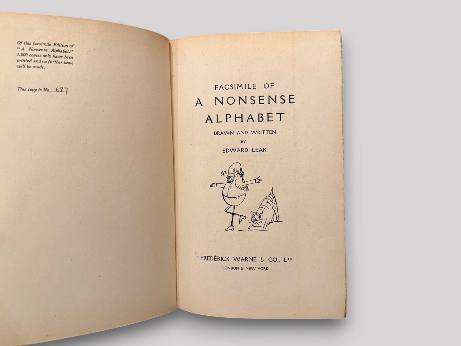 SL1194】【LIMITED EDITION】【FACSIMILE】Facsimile of A Nonsense