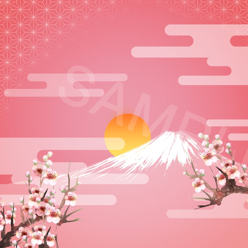 花畑のウサギの水彩画 | イラスト素材屋