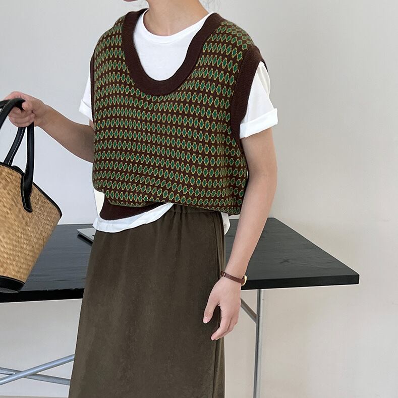 【Tracy Reese】ニットベスト The rejoiceメランジニットベスト【TODAYFUL】 | SEKIMIKI Online