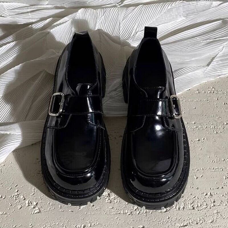 Thick soled college shoes