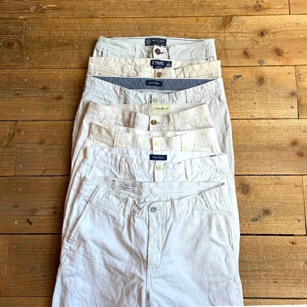 1点物◇リズクレイボーン2タック白ショートパンツ古着レディースXL