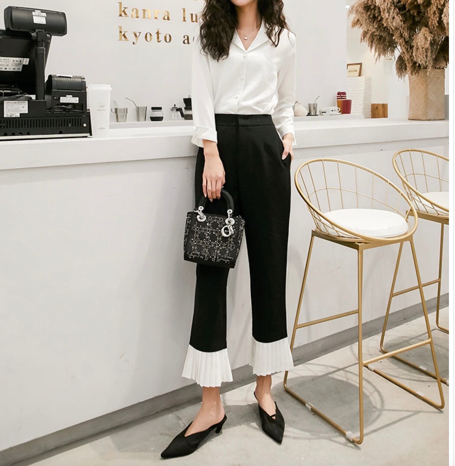 sold out ハイウエストフレアパンツ T00006