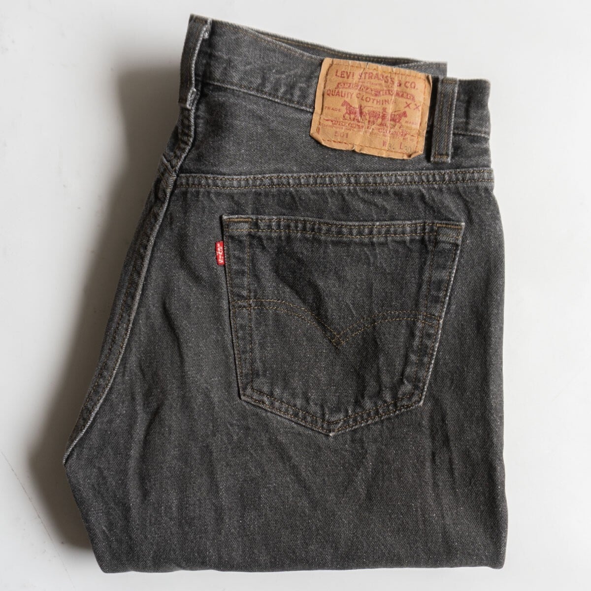 USA製 Levi's 501 後染め W34 L30 ゴールデンサイズ 90s 先染め/ゴールデンサイズ】 LEVI'S 【90s/501 ブラックデニム デニム