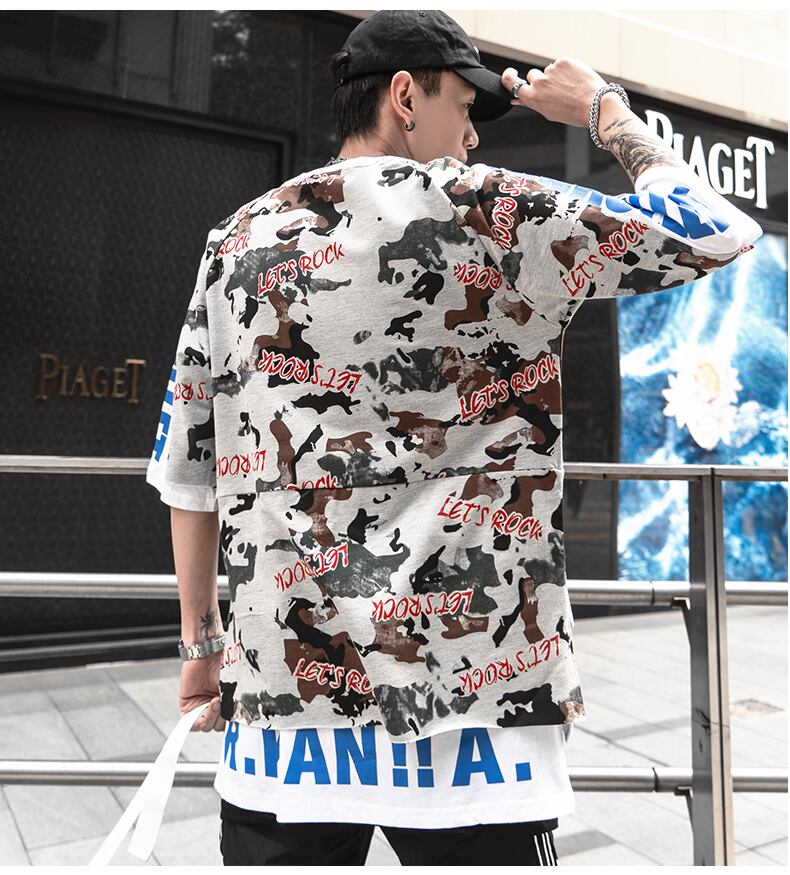 全1色 Tシャツ カットソー プリント カジュアル ストリート 