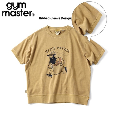gym master ジムマスター 6.2oz ピグメント SPICE MASTER ビッグTシャツ|ヴィンテージ加工 オーバーサイズ 半袖TEE G733783-F マスタード
