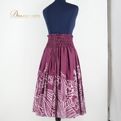 フラダンス 衣装 パウスカート パープル系 セキノレーシングスポーツ シングル フラ ダンス 花柄 紫 華やか かわいい ハワイアン アロハ スカート 日本製 鮮やか ハワイアンプリント ふんわり